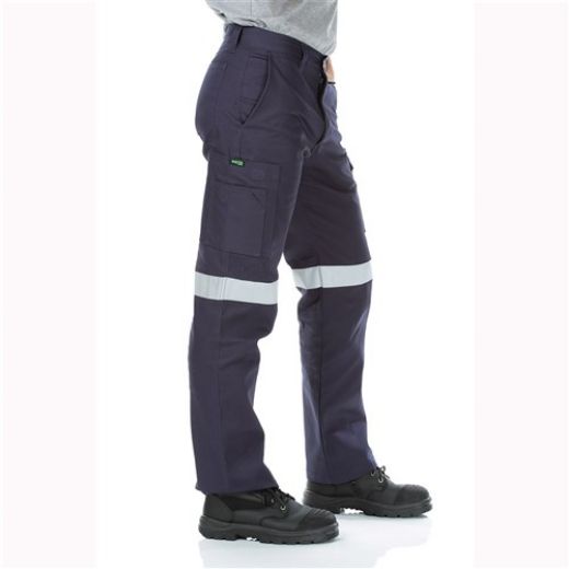 Picture of WORKIT Cotton Drill Taped Cargo Pants | Classic Fit