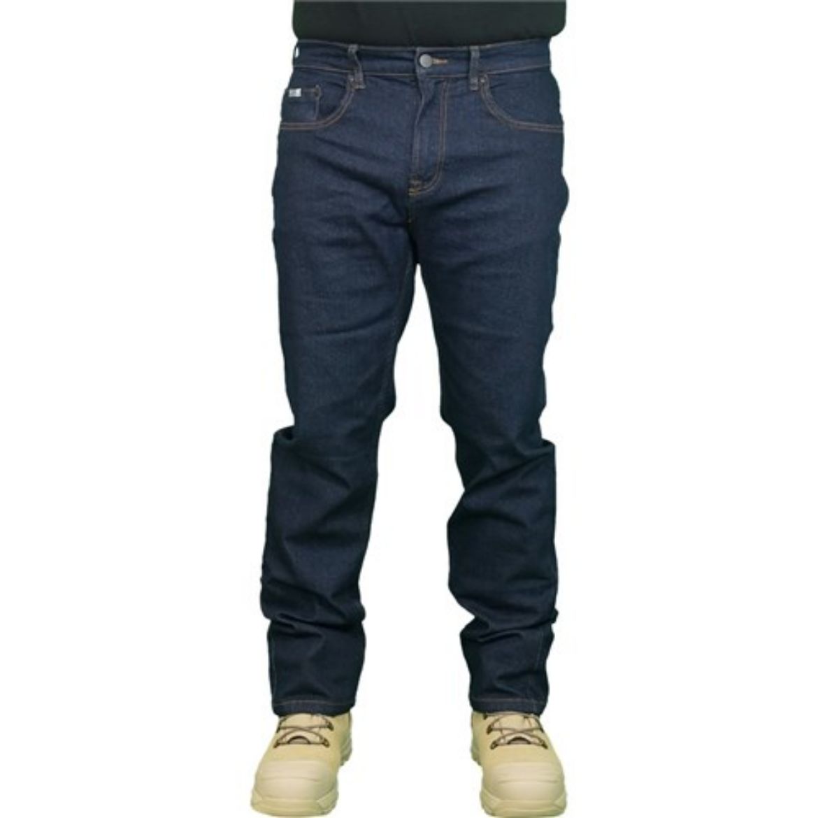 Picture of WORKIT - Dark Denim Straight Leg Stretch Jeans | Classic Fit