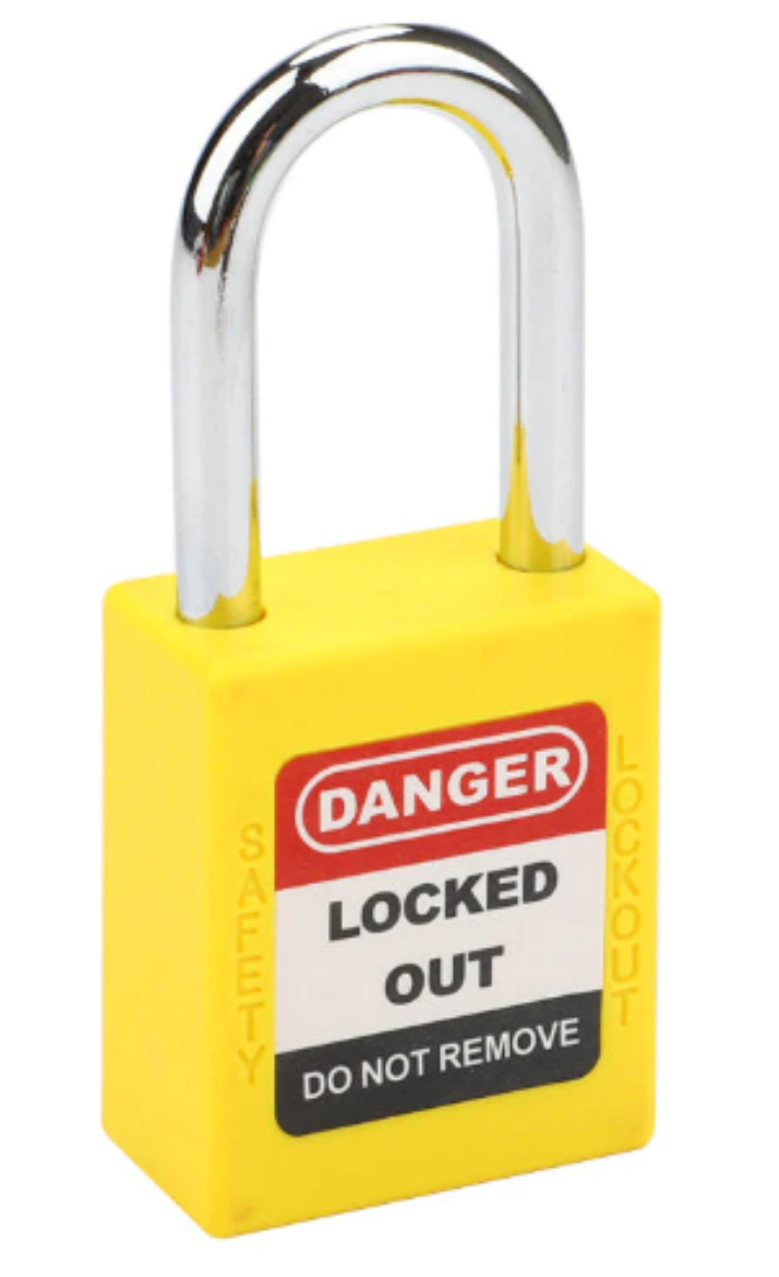 Picture of Halo Safety - 38MM SAFETY LOCK YELLOW KD ONE KEY