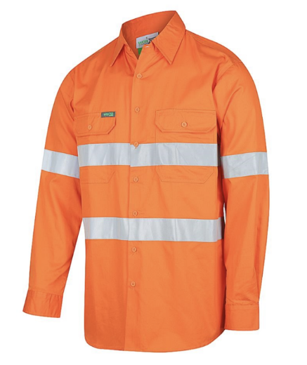 Picture of WORKIT - HI-VIS LIGHTWEIGHT LONG SLEEVE TAPED SHIRT