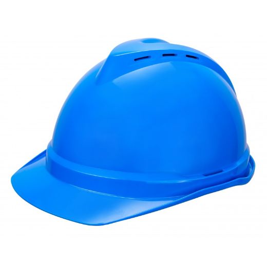 Picture of MSA HARD HAT V-GARD 500, WHITE 6 PT VENTED PUSH-KEY SUSPENSION