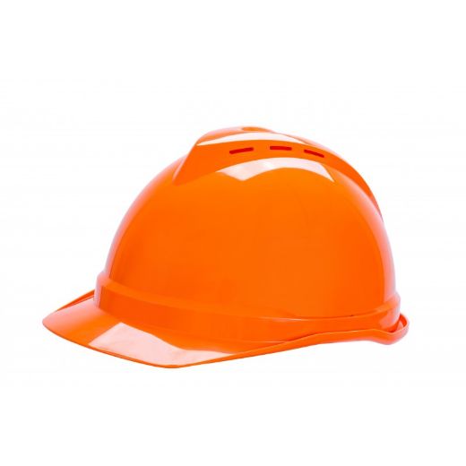 Picture of MSA HARD HAT V-GARD 500, WHITE 6 PT VENTED PUSH-KEY SUSPENSION