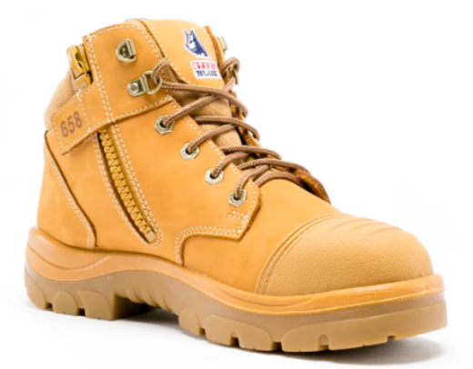 Picture of STEEL BLUE PARKES ZIP SCUFF CAP SAFETY BOOT