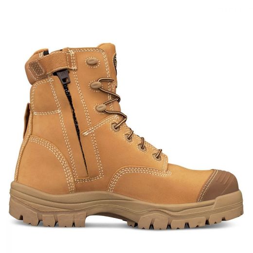 Picture of OLIVER 150MM Wheat Zip Sided Lace Up Boot