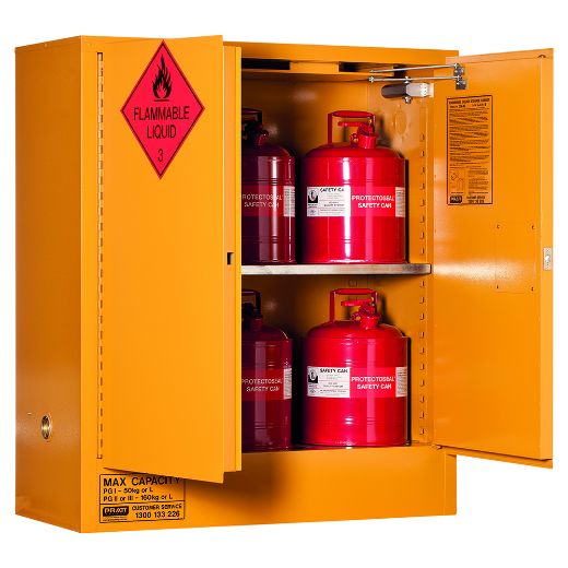 Picture of PRATT FLAMMABLE CABINET 160LTR 2 DOOR, 2 SHELF
