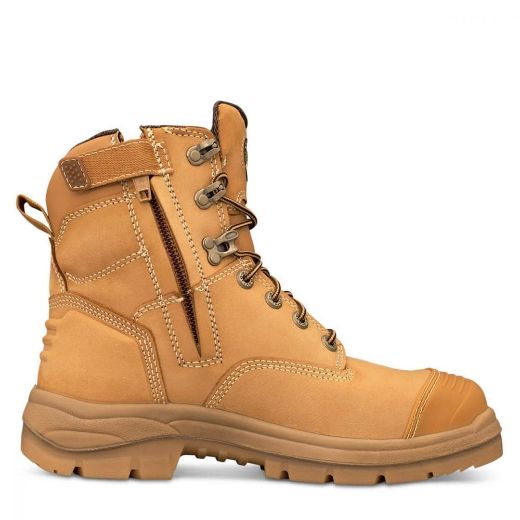 Picture of OLIVER AT 55 SERIES 150MM WHEAT ZIP SIDED LACE UP BOOT LIGHTWEIGHT