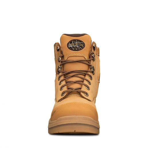 Picture of OLIVER AT 55 SERIES 150MM WHEAT ZIP SIDED LACE UP BOOT LIGHTWEIGHT