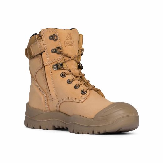 Picture of Mongrel Wheat High Leg ZipSider Boot w/ Scuff Cap - RUBBER/PU