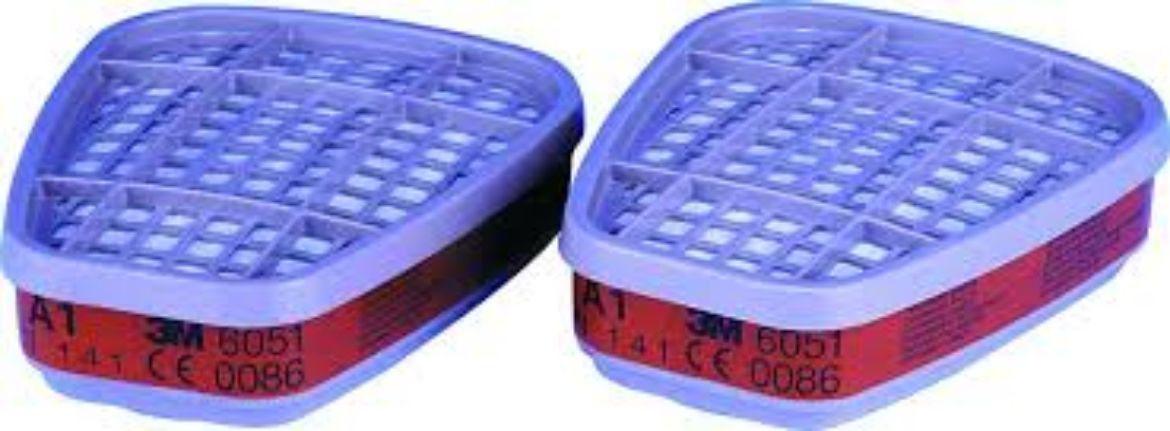 Picture of 3M™ Organic Vapour Cartridge Filter 6051