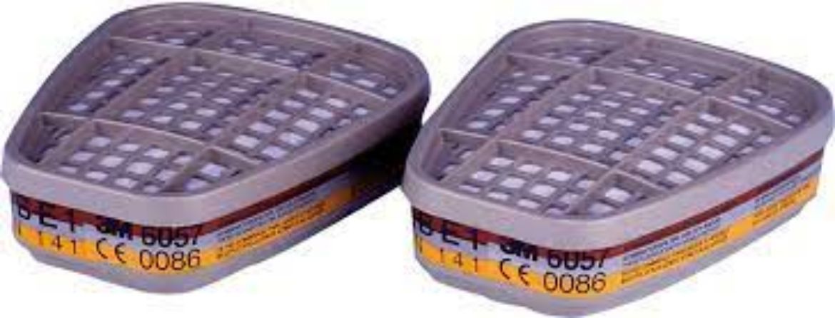 Picture of 3M™ Organic Vapour/Acid Gas Cartridge Filter 6057, A1B1E1