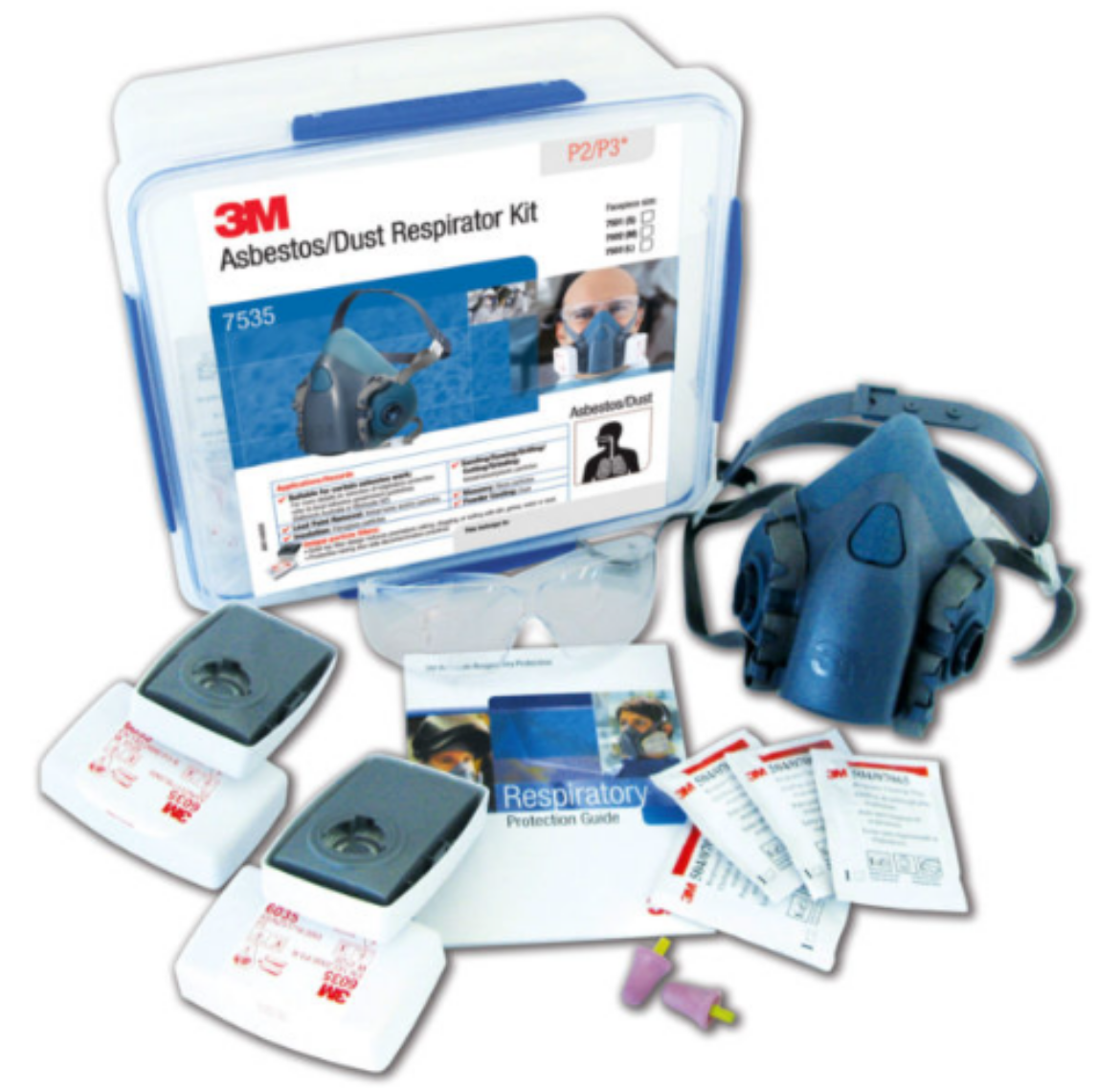 Picture of Asbestos/Dust - Respirator Kit Large