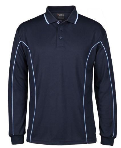 Picture of PODIUM L/S PIPING POLO
