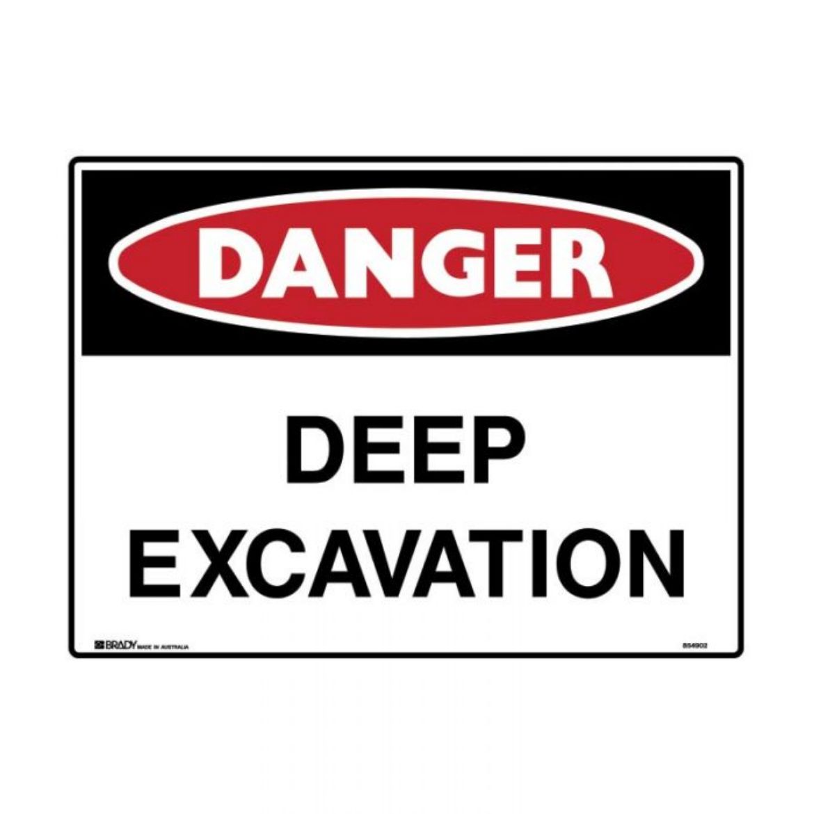Picture of Danger Sign - Deep Excavation (Multiflute) H450mm x W600mm