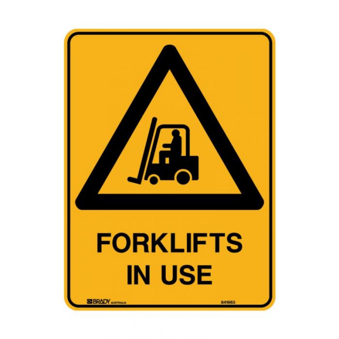 Picture of Forklifts In Use (Metal) H450mm x W300mm