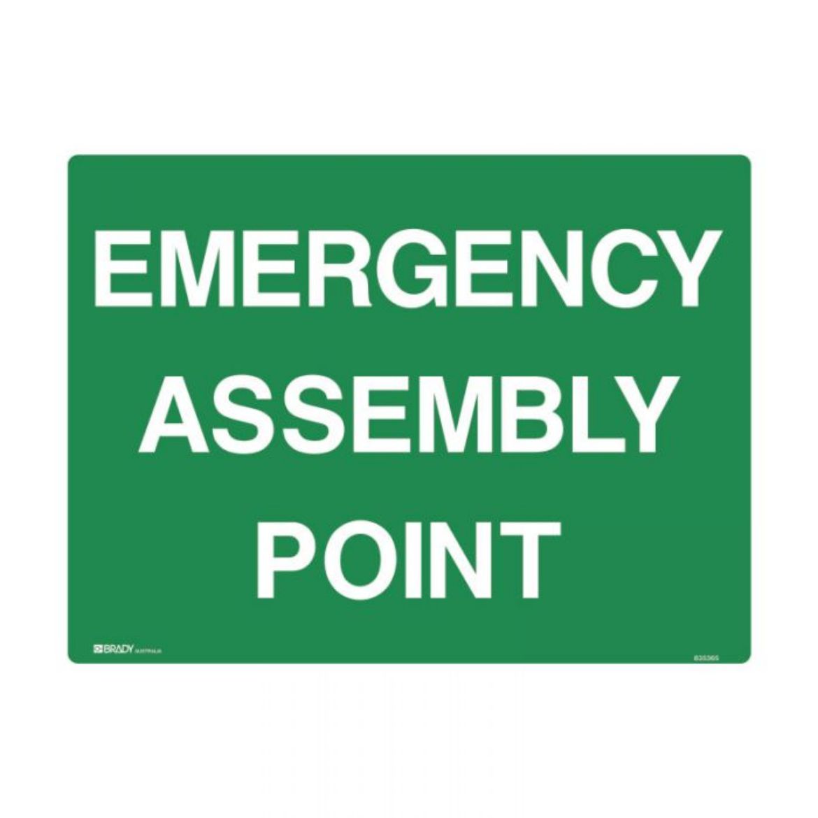 Picture of Emergency Information Sign - Emergency Assembly Point (Metal) H450mm x W600mm