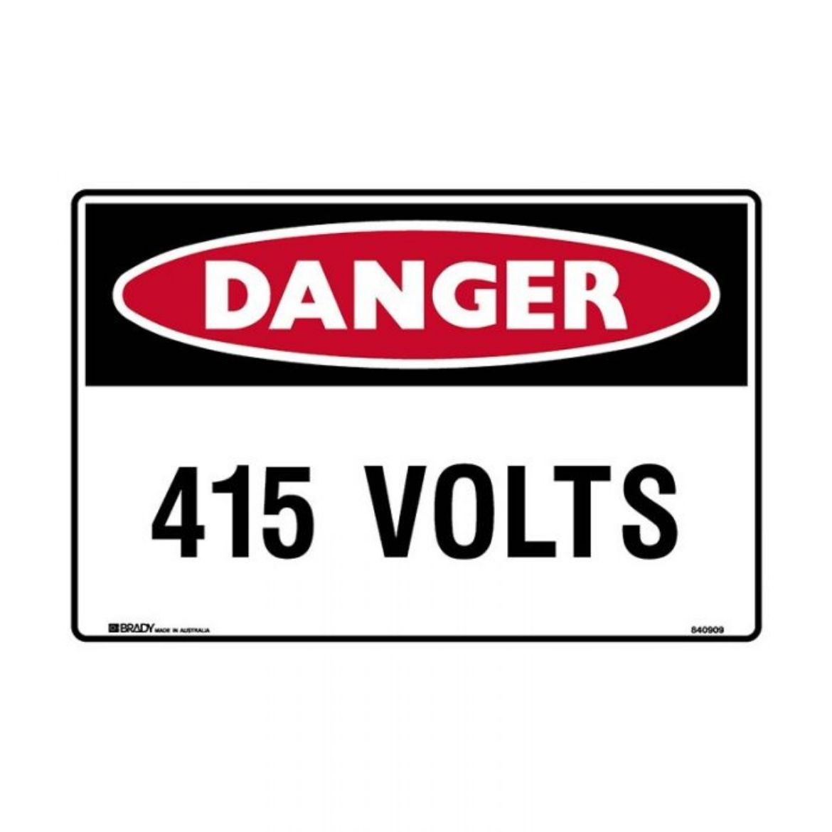Picture of Danger 415 Volts (Self Adhesive Vinyl) H90mm x W125mm