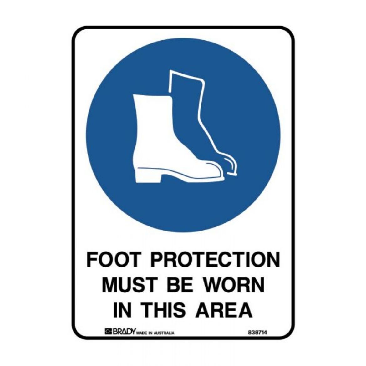 Picture of Foot Protection Must Be Worn In This Area (Metal) H300mm x W225mm