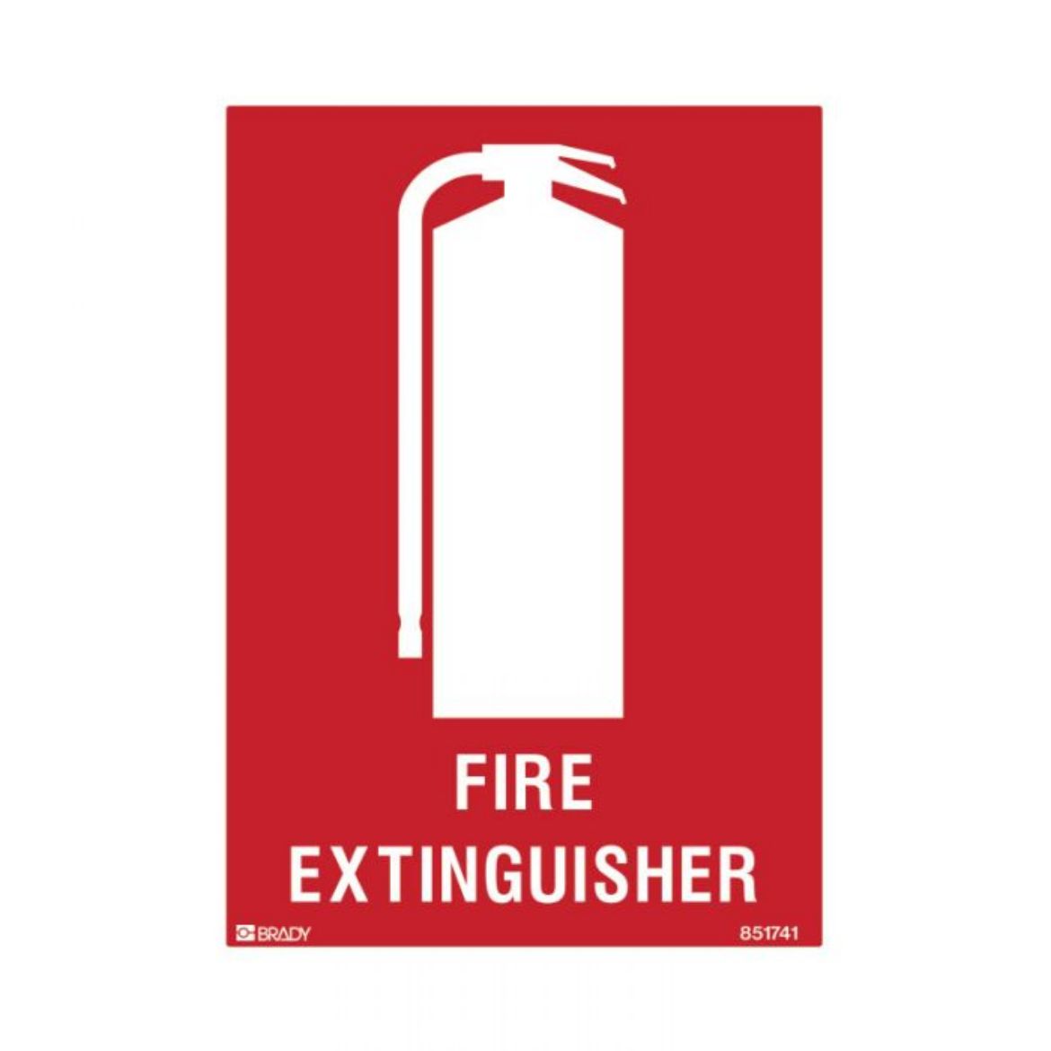 Picture of Small Stick On Labels - Fire Extinguisher (Self Adhesive Vinyl) H125mm x W90mm