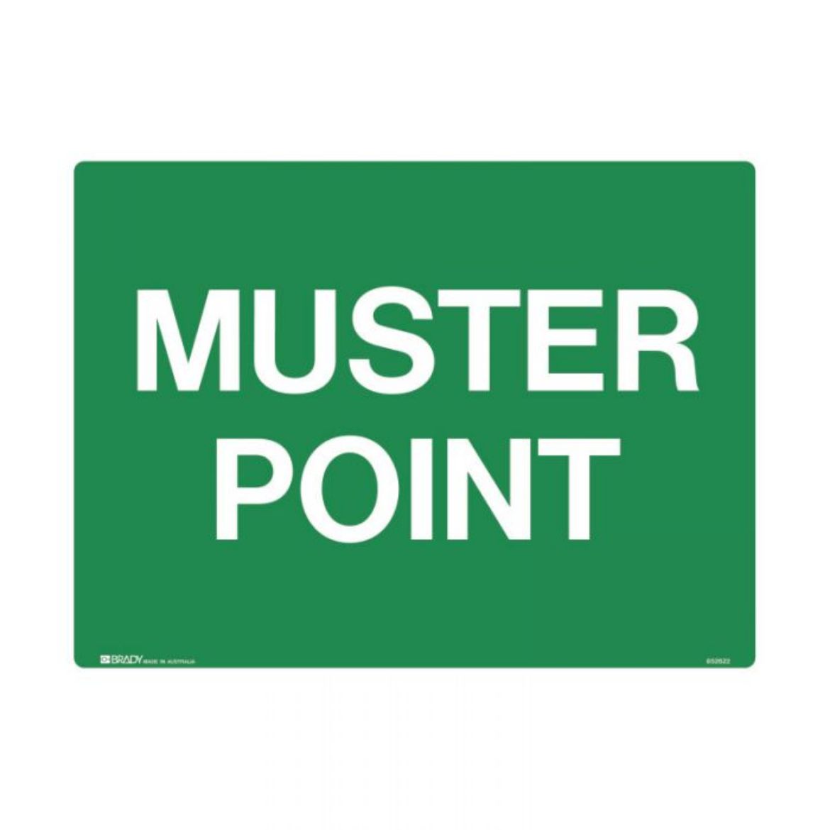 Picture of Muster Point Sign (Metal) H450mm x W600mm