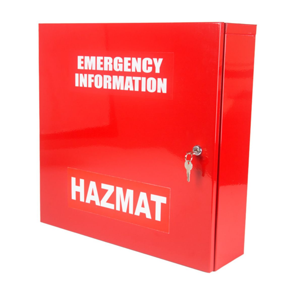 Picture of Cabinet Emergency Info Hazmat Red Large