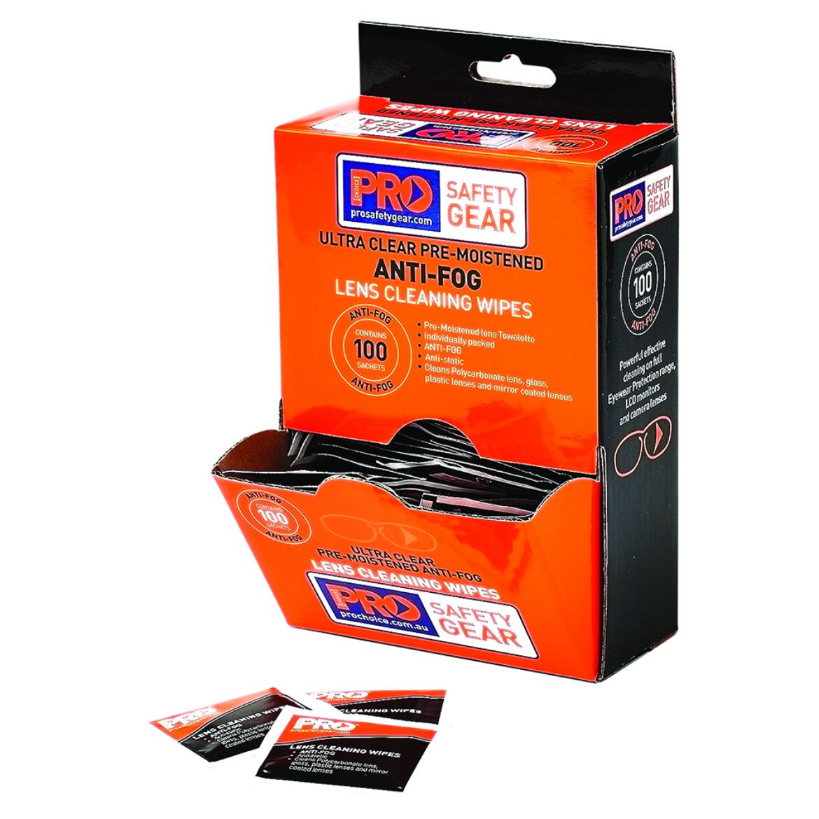 Picture of Pro Choice ANTI-FOG LENS WIPES - BOX OF 100