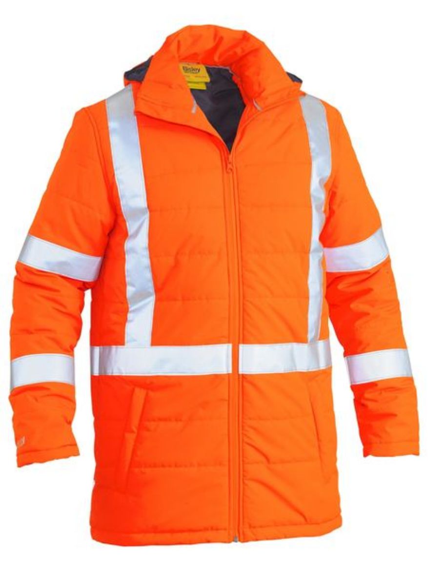 Picture of Taped Hi Vis Puffer Jacket With X Back