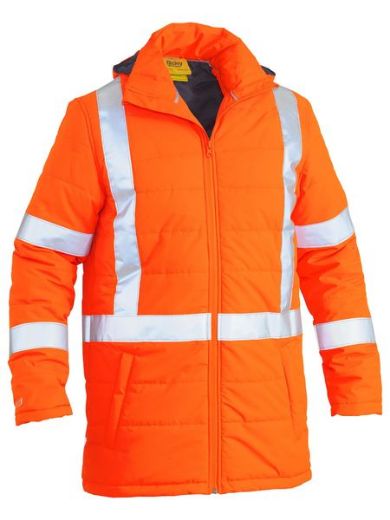 Picture of Taped Hi Vis Puffer Jacket With X Back