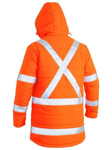 Picture of Taped Hi Vis Puffer Jacket With X Back