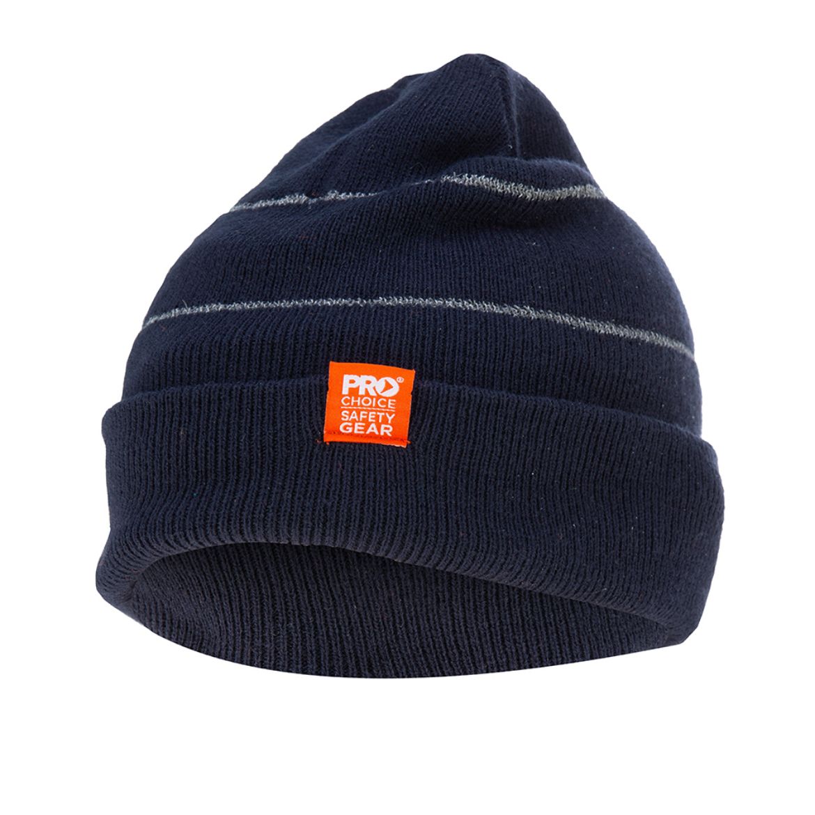 Picture of NAVY BEANIE WITH RETRO-REFLECTIVE STRIPES