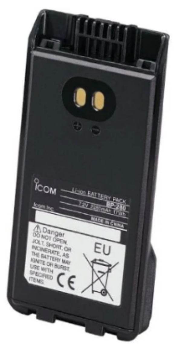 Picture of Icom BP-280 Lithium Ion battery pack. Suits the IC-41PRO