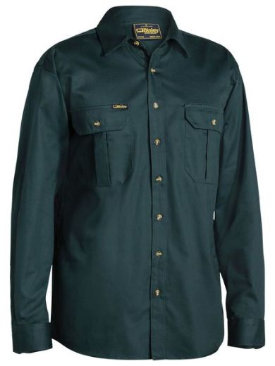 Picture of Bisley Original Cotton Drill Shirt - Long Sleeve