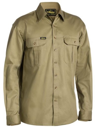 Picture of Bisley Original Cotton Drill Shirt - Long Sleeve