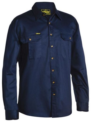 Picture of Bisley Original Cotton Drill Shirt - Long Sleeve