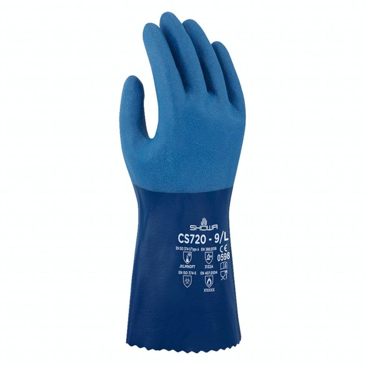 Picture of SHOWA CS720 Nitrile Chemical Gloves 30CM