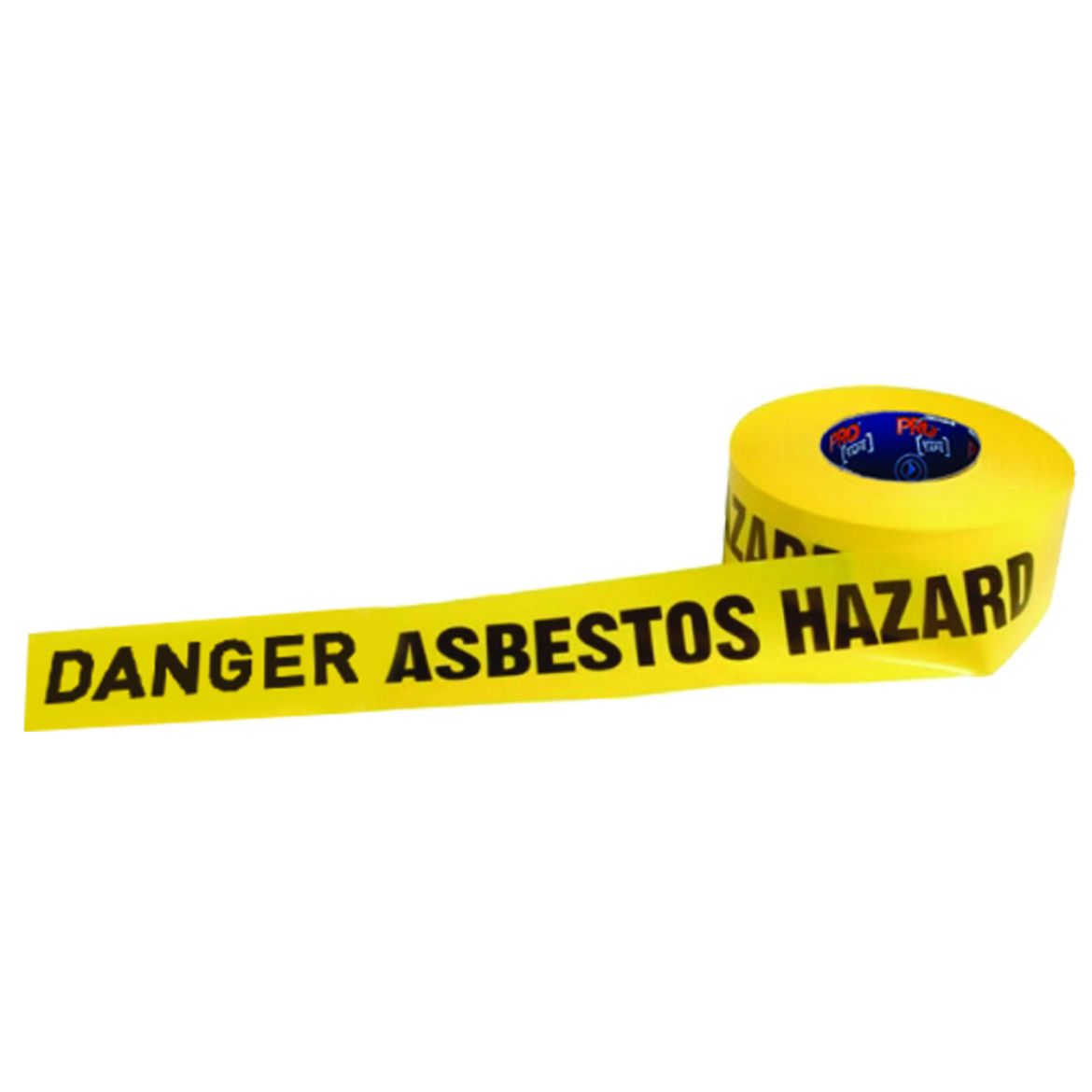 Picture of "DANGER ASBESTOS HAZARD" ON YELLOW TAPE - 300M X 75MM
