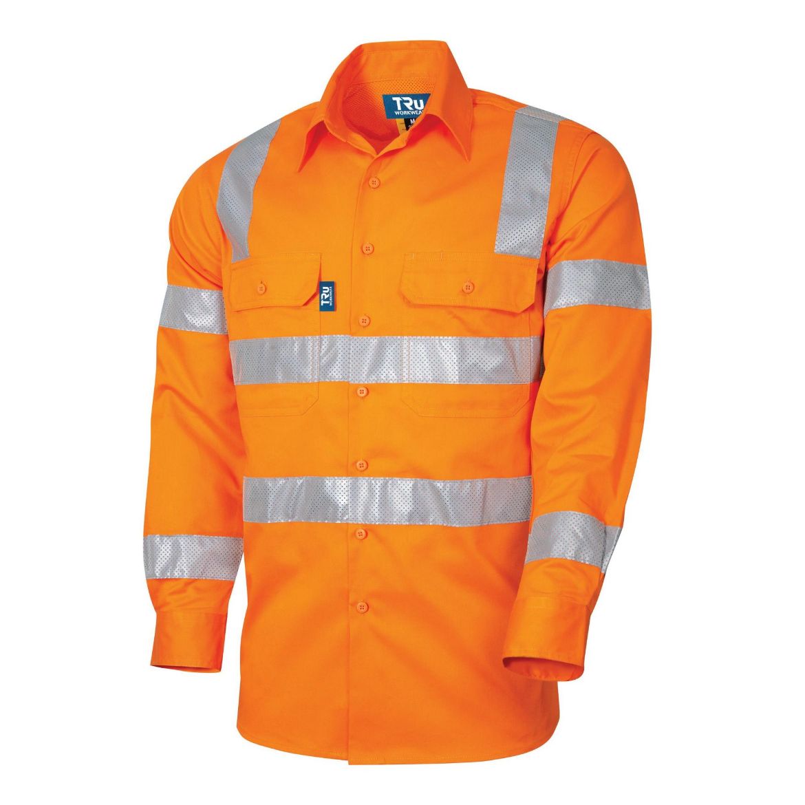 Picture of TRU Workwear L/S Cotton Drill Shirt with VIC Rail Compliant Pattern