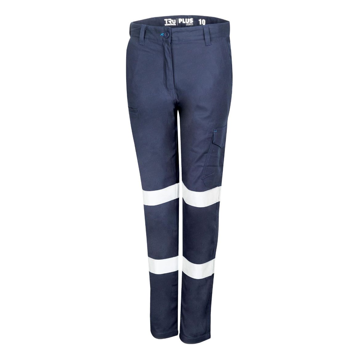 Picture of TRu Workwear Womens Midweight Cotton Stretch Cargo Trousers With Biomotion Reflective Tape