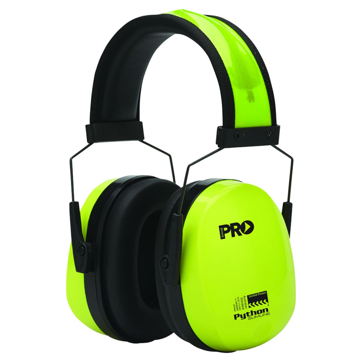 Picture of PYTHON EARMUFFS HI-VIS - SLIM-FIT - CLASS 5, 31DB (A)