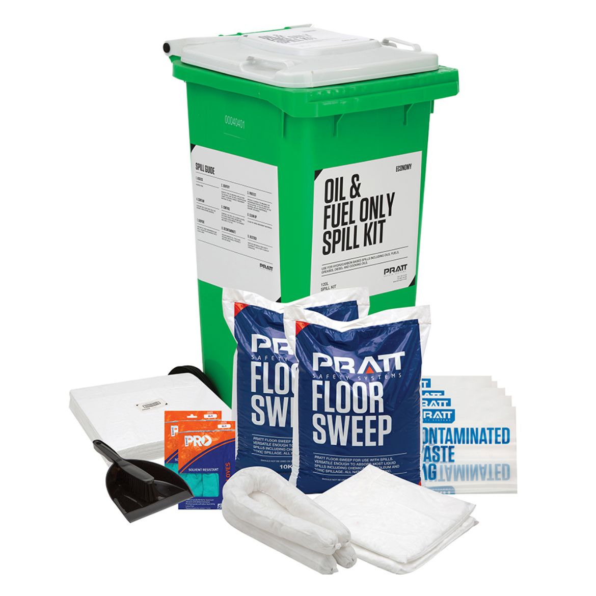 Picture of PRATT 120LTR OIL & FUEL ECONOMY SPILL KIT- WHITE LID 120ltr