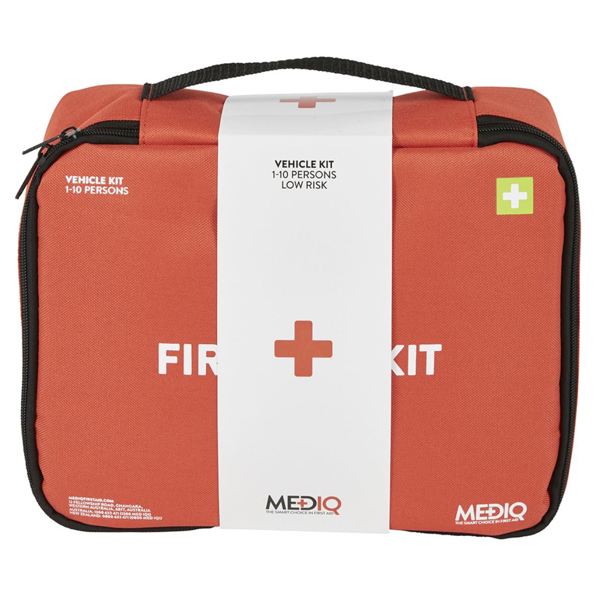 Picture of MEDIQ ESSENTIAL FIRST AID KIT VEHICLE IN ORANGE SOFT PACK 1-10 PERSONS LOW RISK