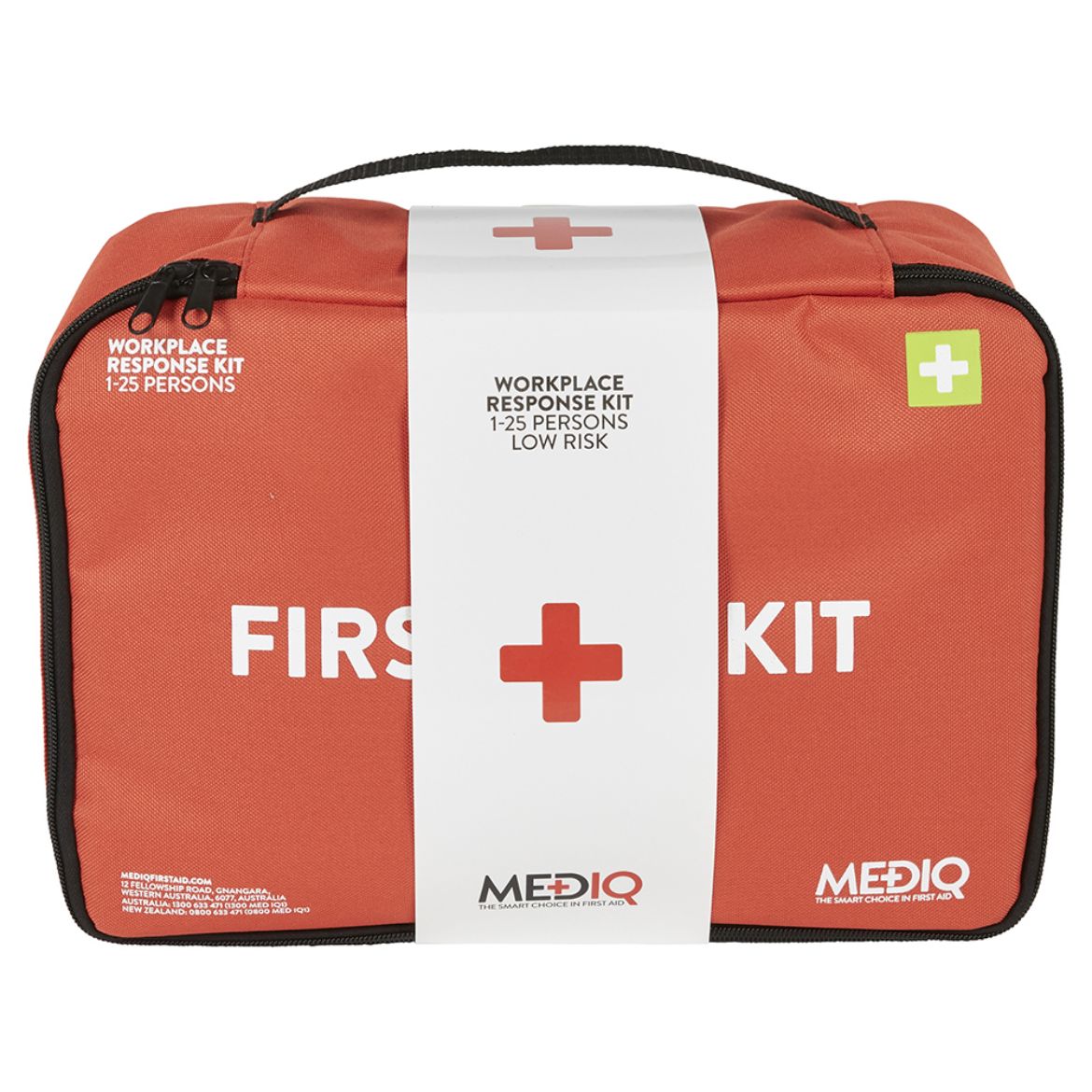 Picture of MEDIQ ESSENTIAL FIRST AID KIT WORKPLACE RESPONSE IN ORANGE SOFT PACK 1-25 PERSONS LOW RISK