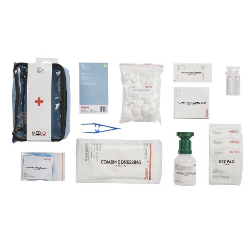 Picture of MEDIQ INCIDENT READY FIRST AID MODULE EYE IN BLUE SOFTPACK