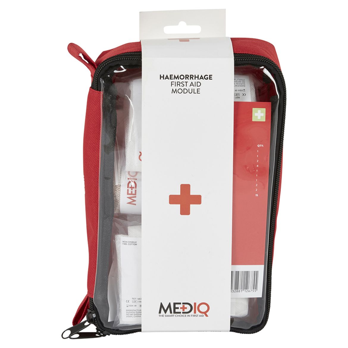 Picture of MEDIQ INCIDENT READY FIRST AID MODULE HAEMORRHAGE (MAJOR BLEEDING) IN RED SOFTPACK