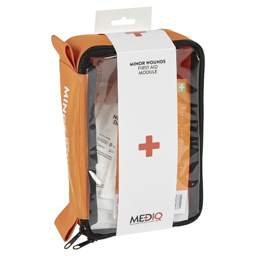 Picture of MEDIQ INCIDENT READY FIRST AID MODULE MINOR WOUNDS IN ORANGE SOFTPACK