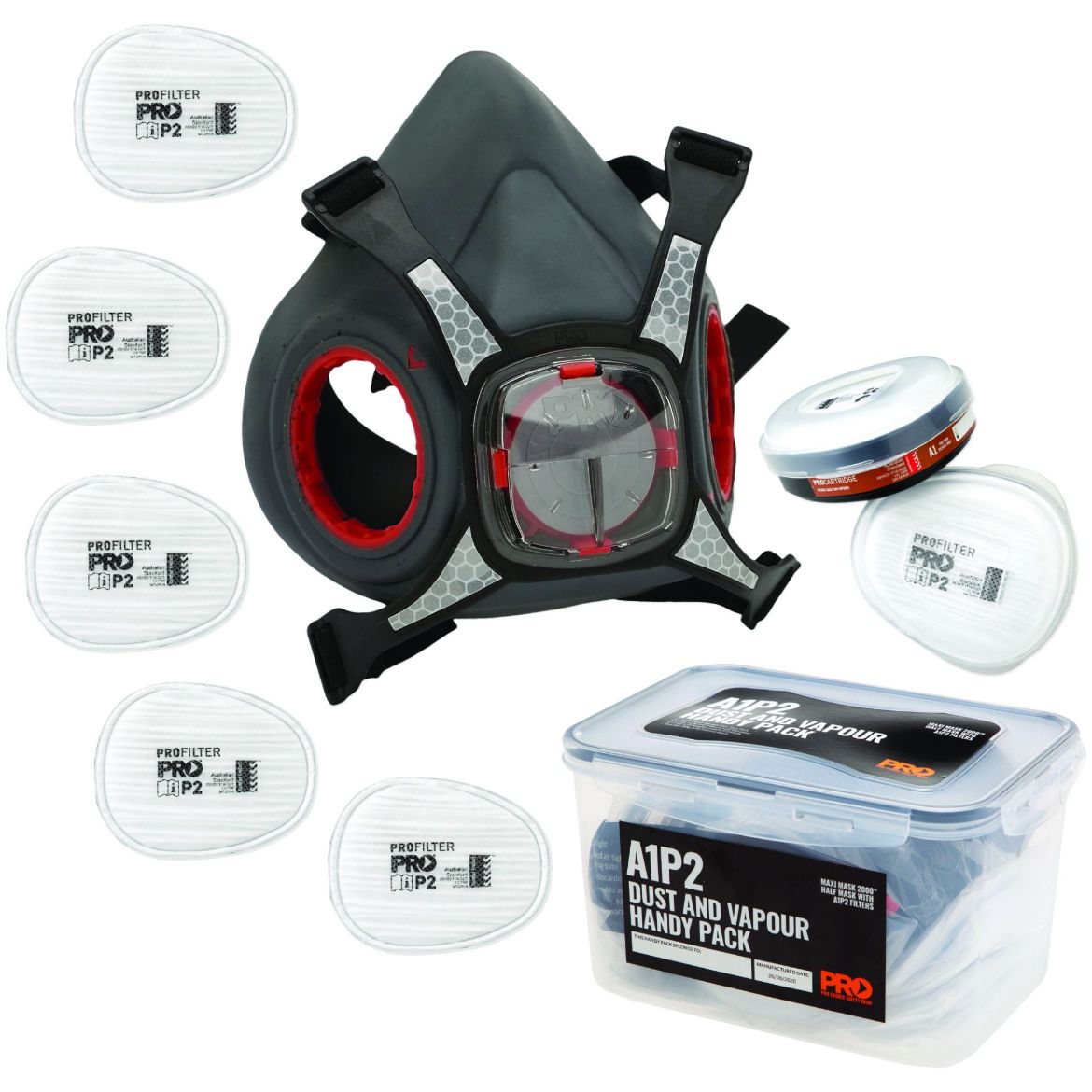 Picture of MAXI MASK 2000 HALF FACE RESPIRATOR SPRAYING HANDY PACK