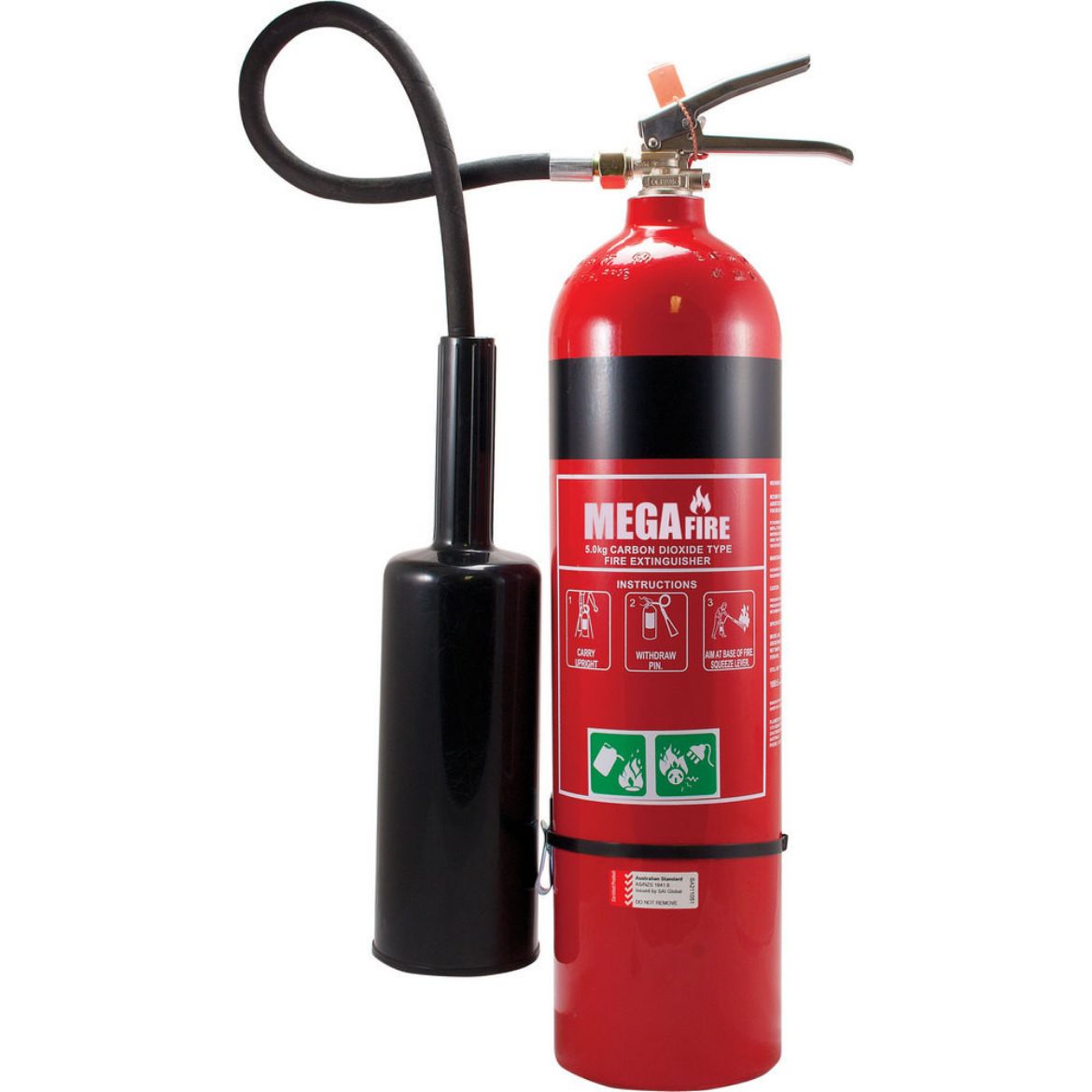 Picture of 5kg Carbon Dioxide Extinguisher c/w Wall Bracket