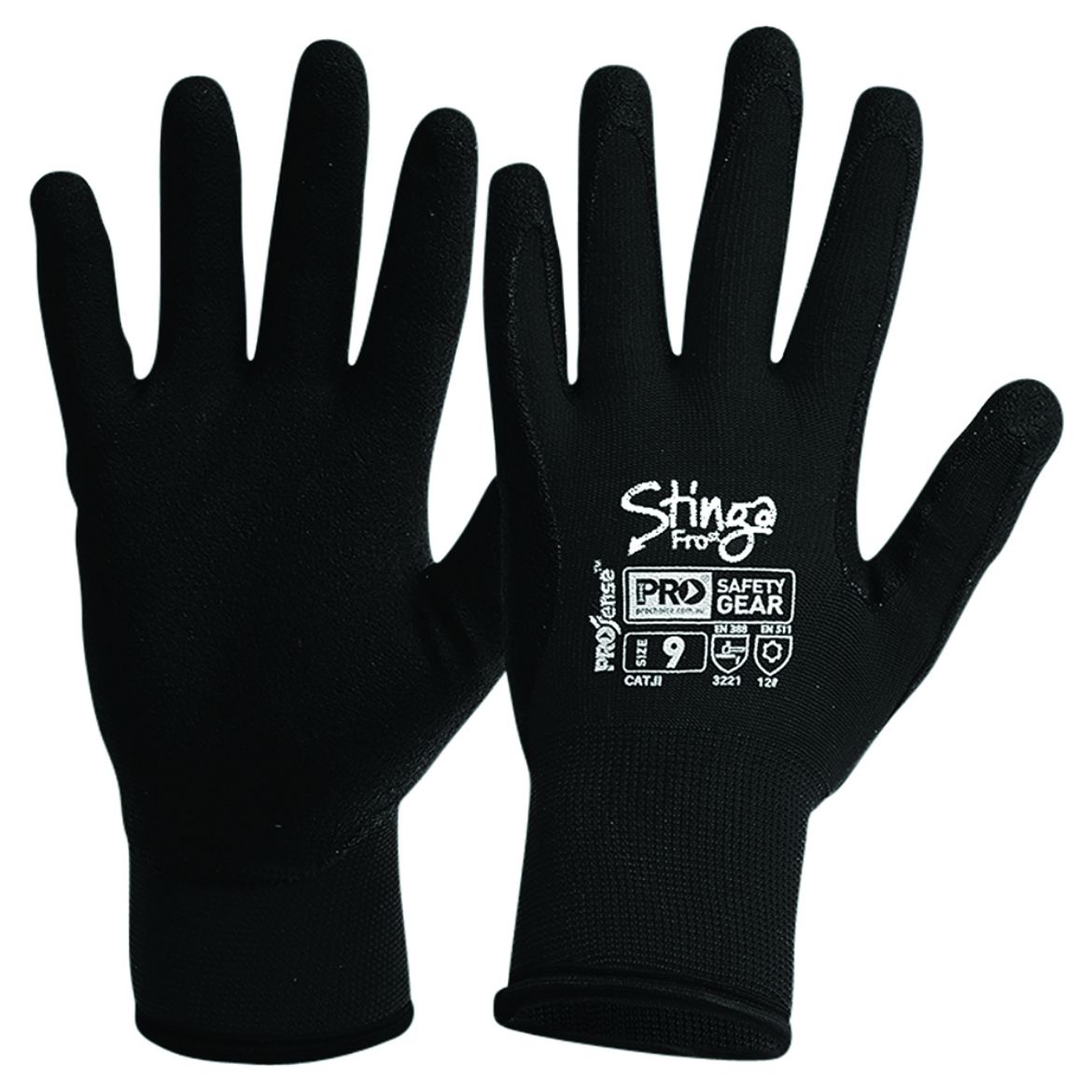 Picture of STINGA FROST BLACK PVC FOAM ON NYLON WINTER LINER