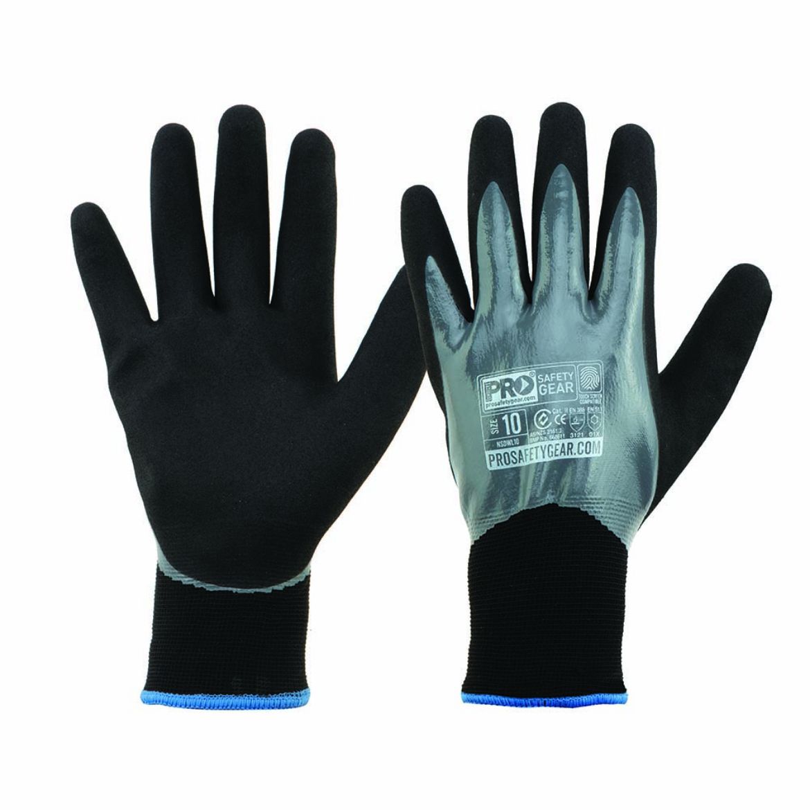 Picture of TOUCHSCREEN SAND GRIP WINTER GLOVE WITH 360 NITRILE COATING AND ACRYLIC LINER