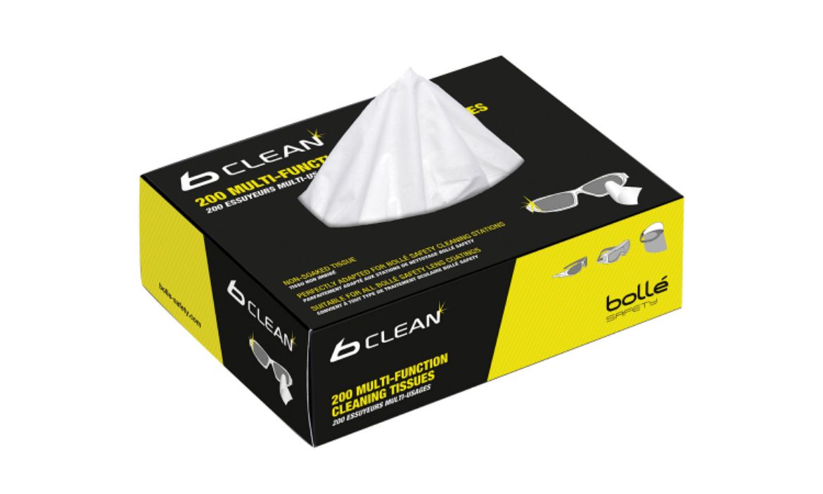 Picture of Bollé 200 multi-function dry cleaning tissues