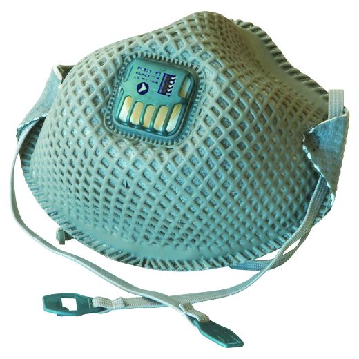 Picture of PRO-MESH RESPIRATOR P2, WITH VALVE 3 PIECE BLISTER PACK